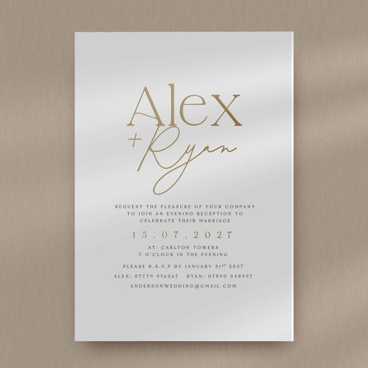 Alex Evening Invitation
