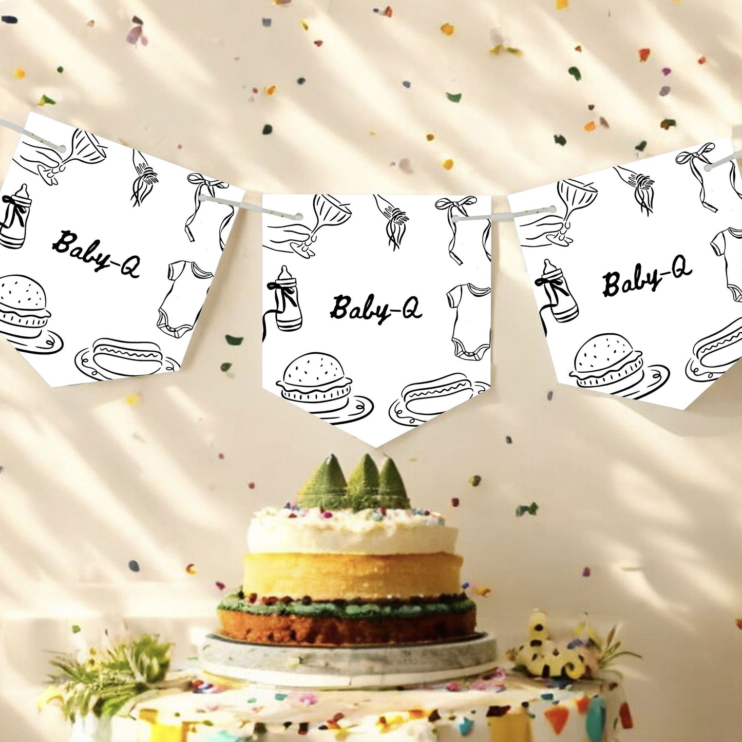 Baby-Q Baby Shower Invitation & Digital Template Bundle