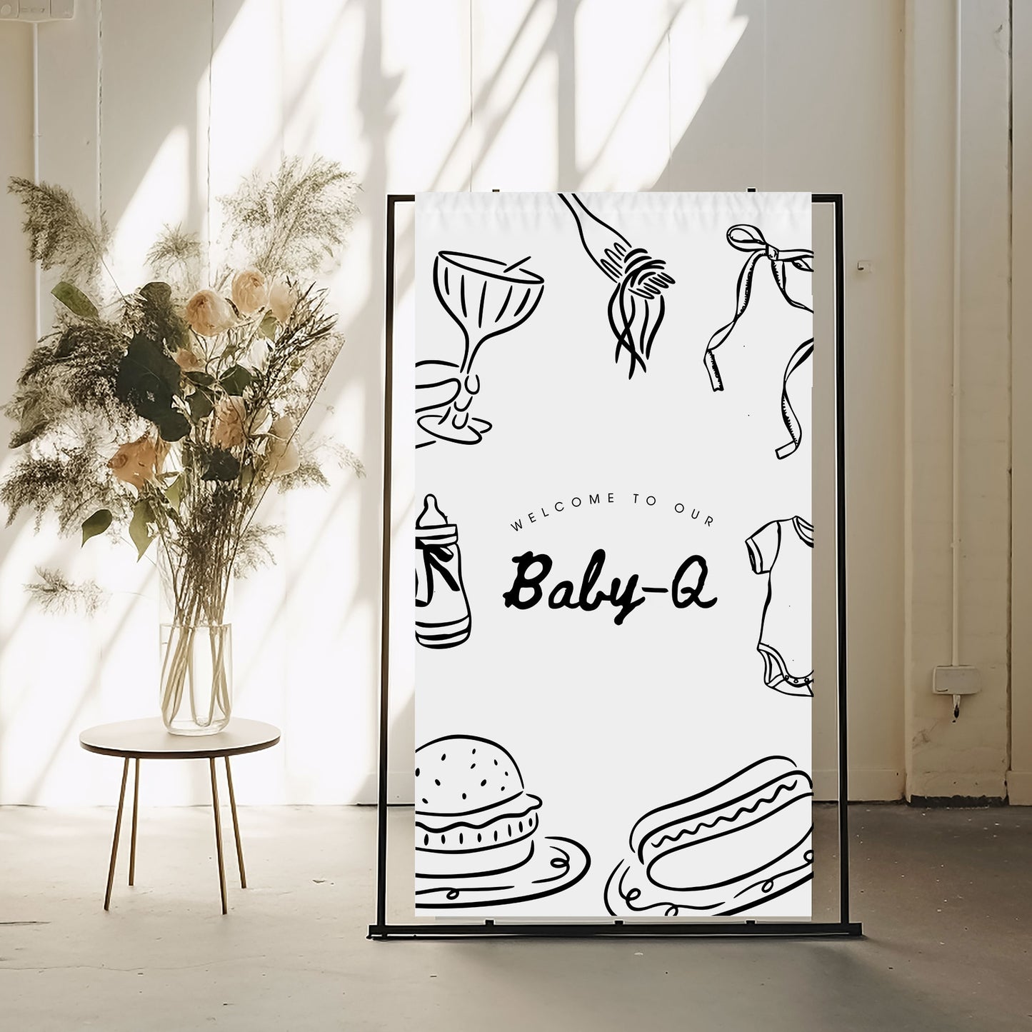 Baby-Q Baby Shower Invitation & Digital Template Bundle