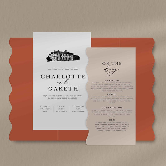 Charlotte Scallop Envelope Invite