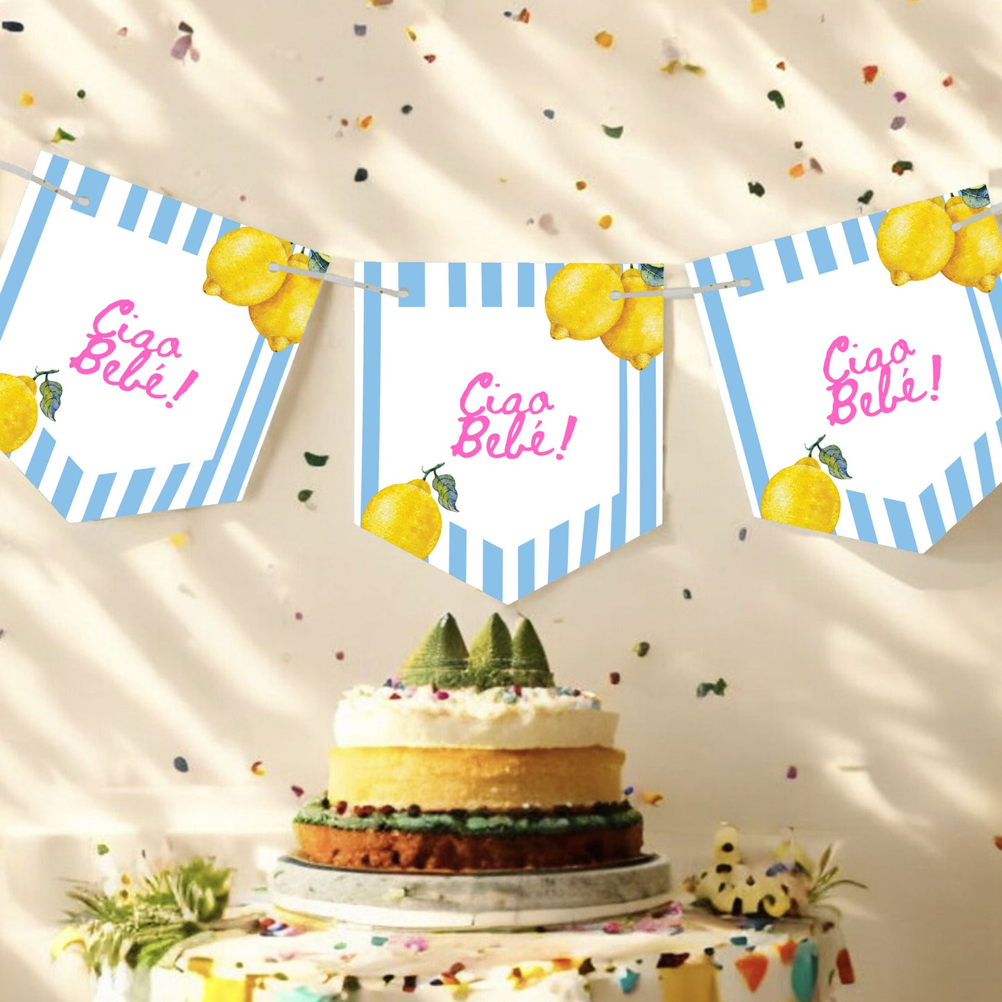 Ciao Bebé Baby Shower Invitation & Digital Template Bundle