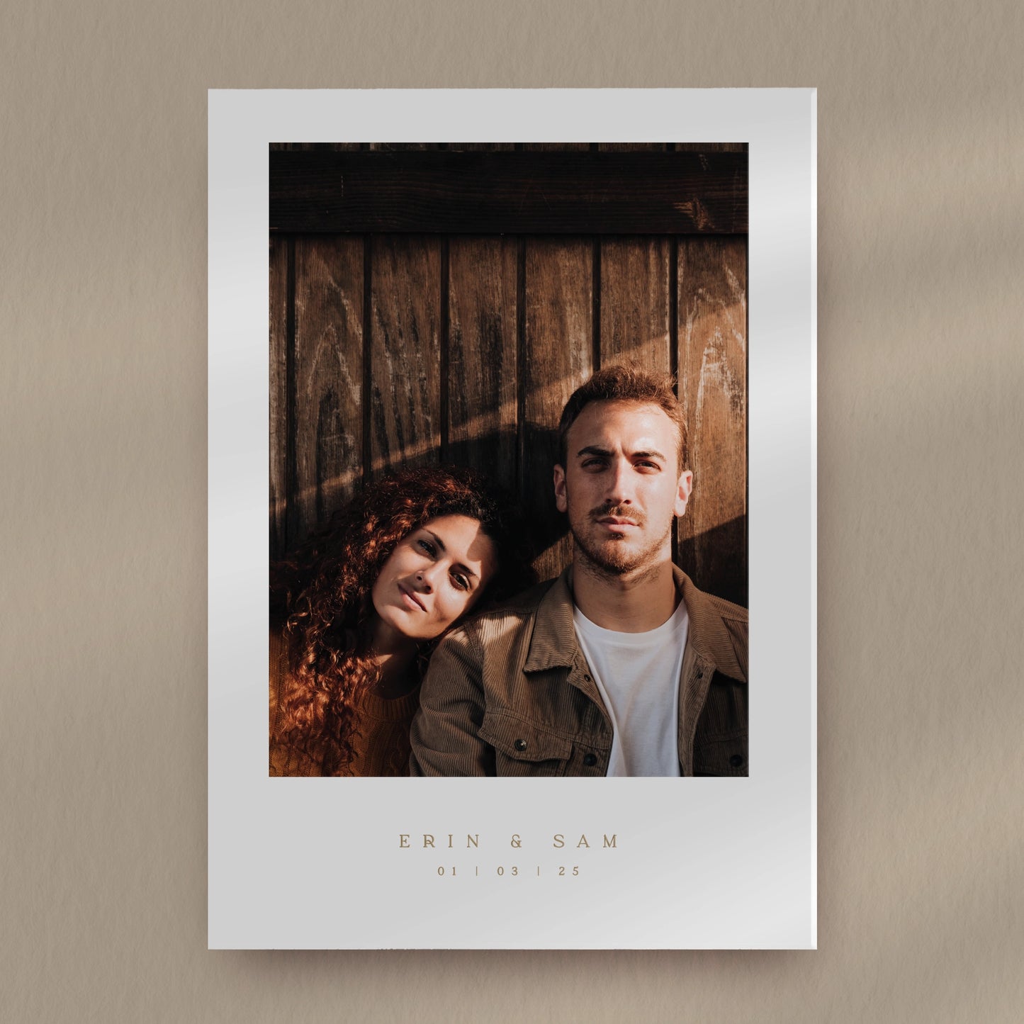 Save The Date Sample  Ivy and Gold Wedding Stationery Erin  