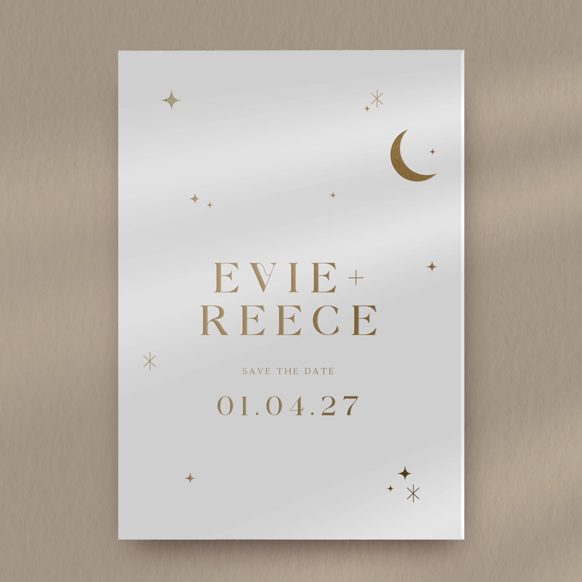 Save The Date Sample  Ivy and Gold Wedding Stationery Evie  