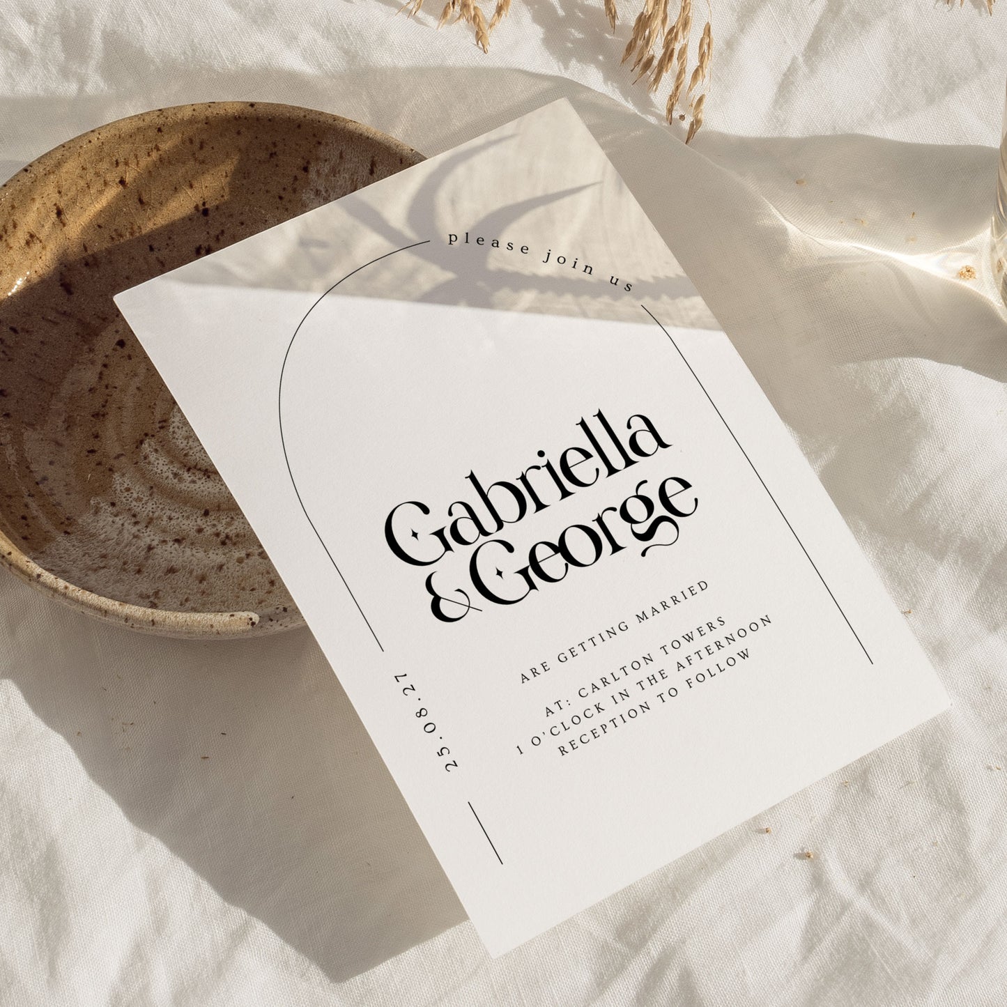 Gabriella Arch Wedding Invitations