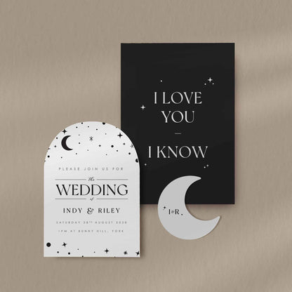Invitation Set Sample  Ivy and Gold Wedding Stationery Indy  
