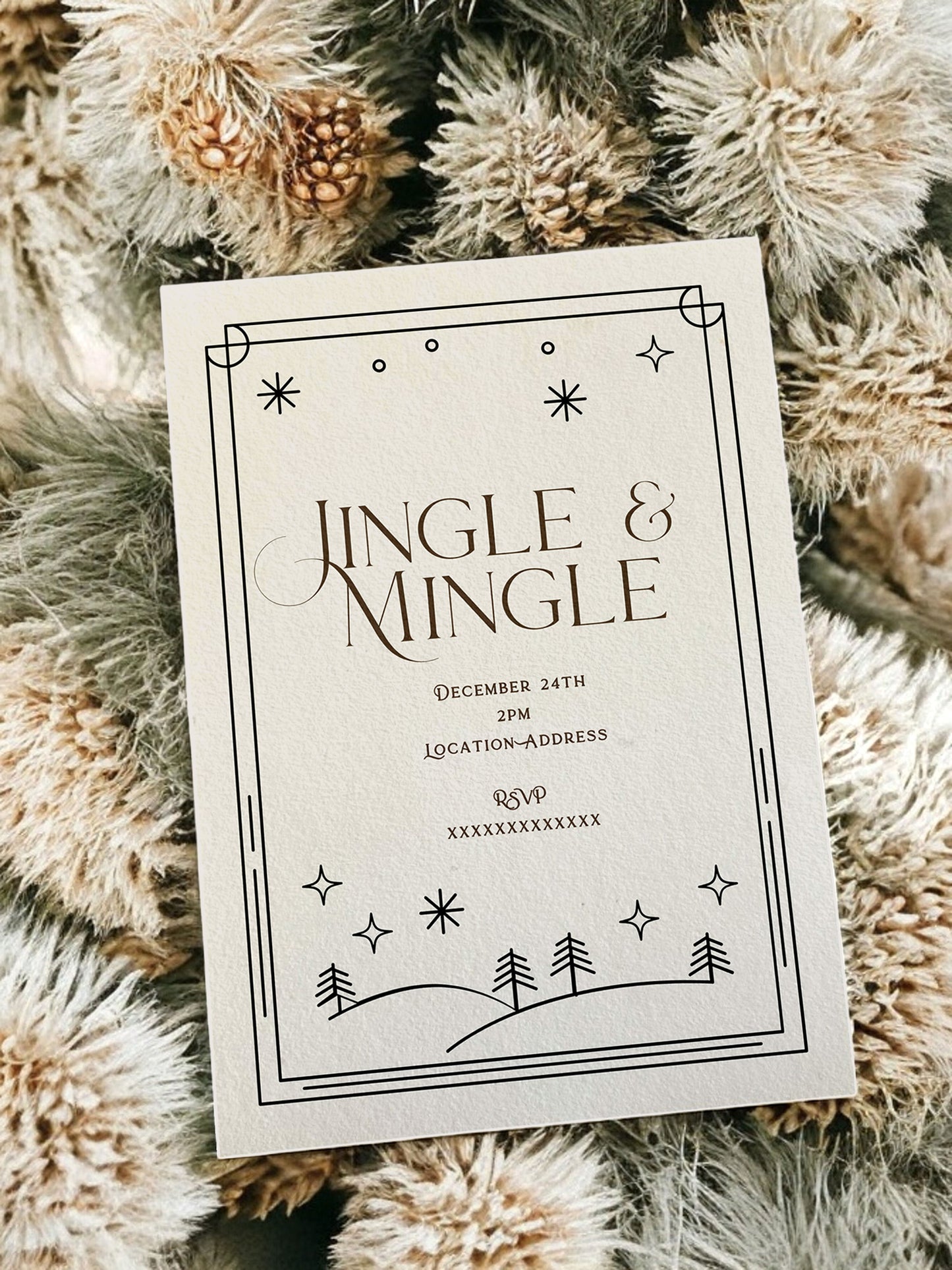 Jingle & Mingle Christmas Party Invitation