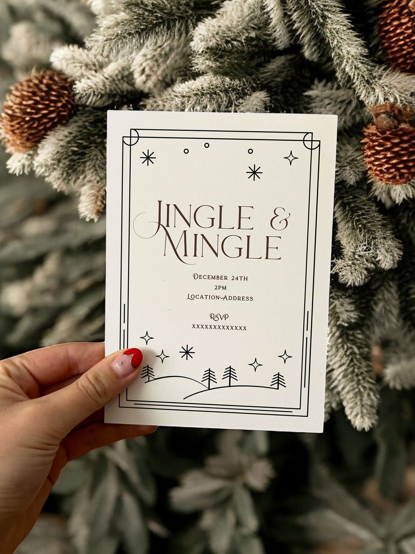 Jingle & Mingle Christmas Party Invitation