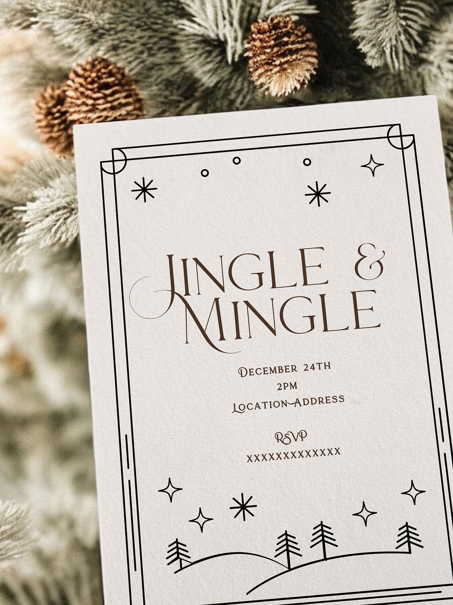 Jingle & Mingle Christmas Party Invitation