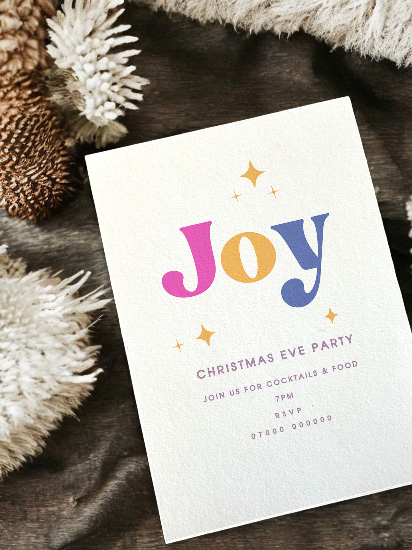 Joy Christmas Party Digital Template