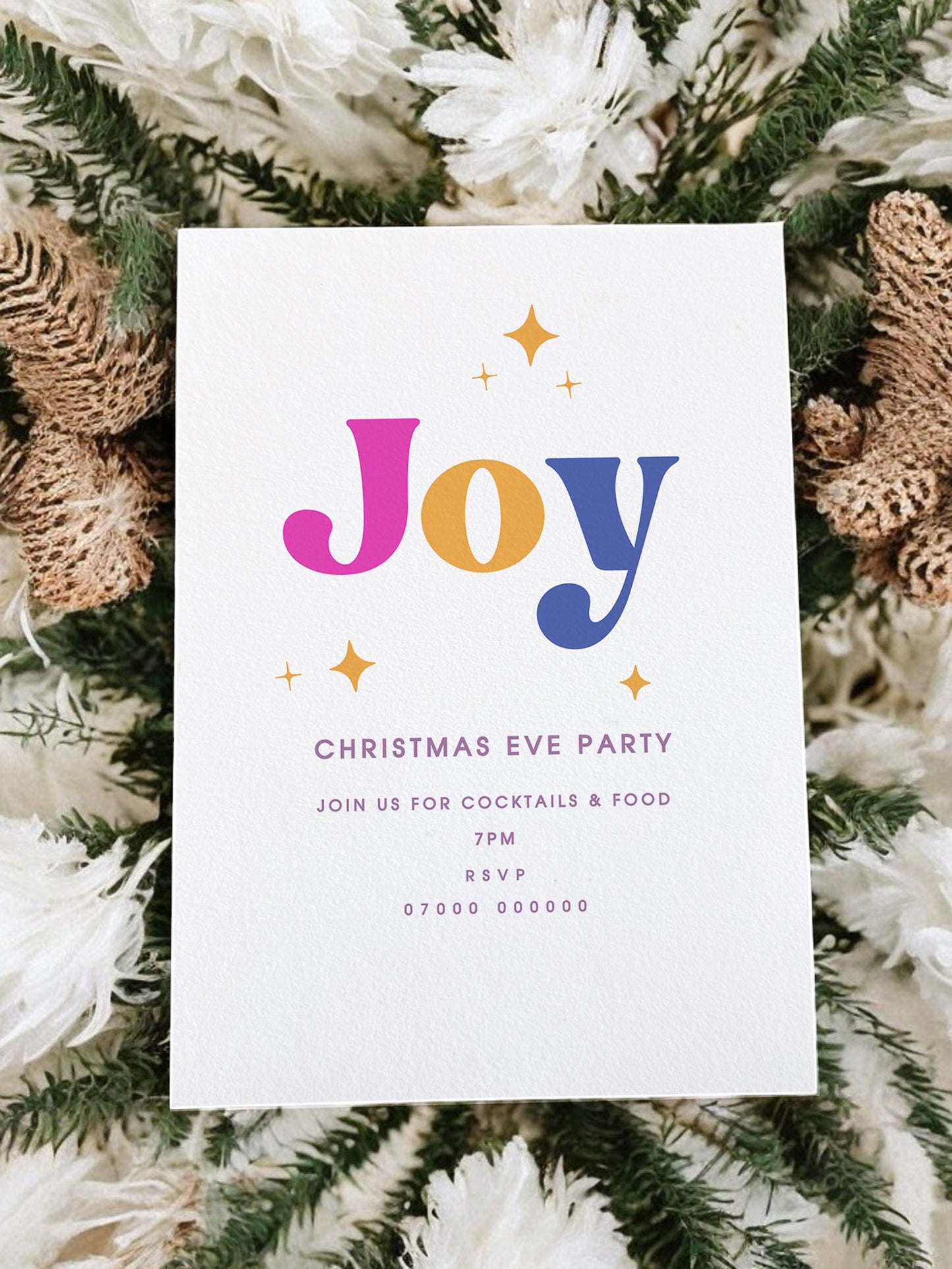 Joy Christmas Party Digital Template