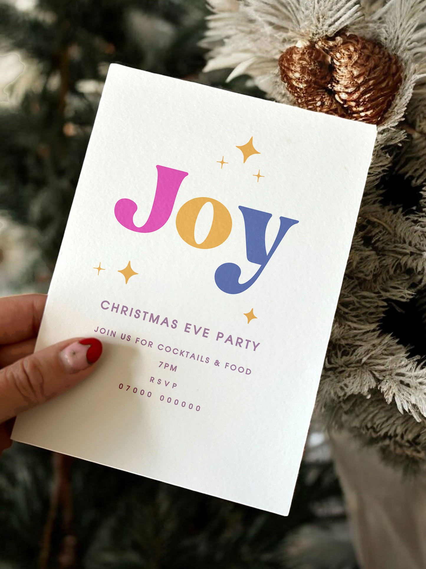 Joy Christmas Party Digital Template