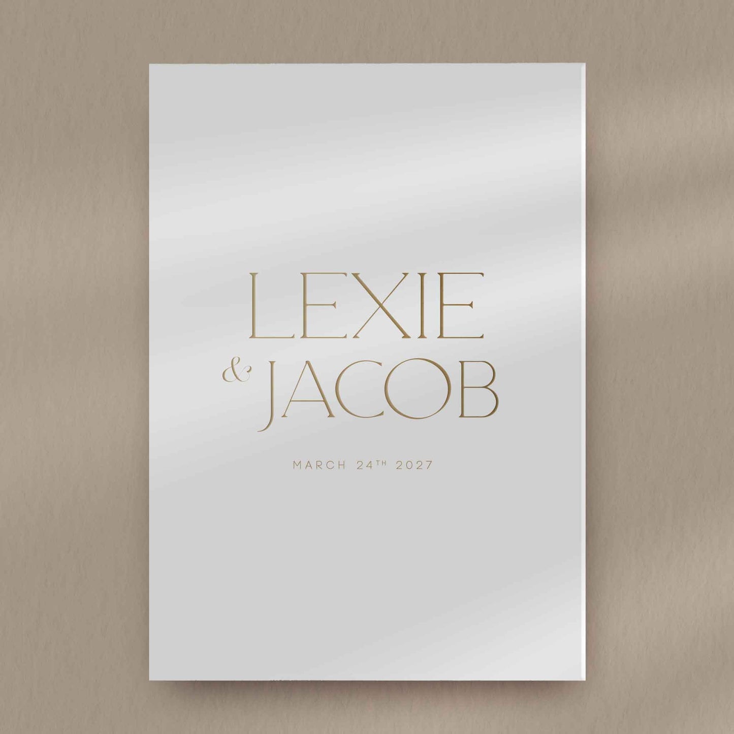 Save The Date Sample  Ivy and Gold Wedding Stationery Lexie  