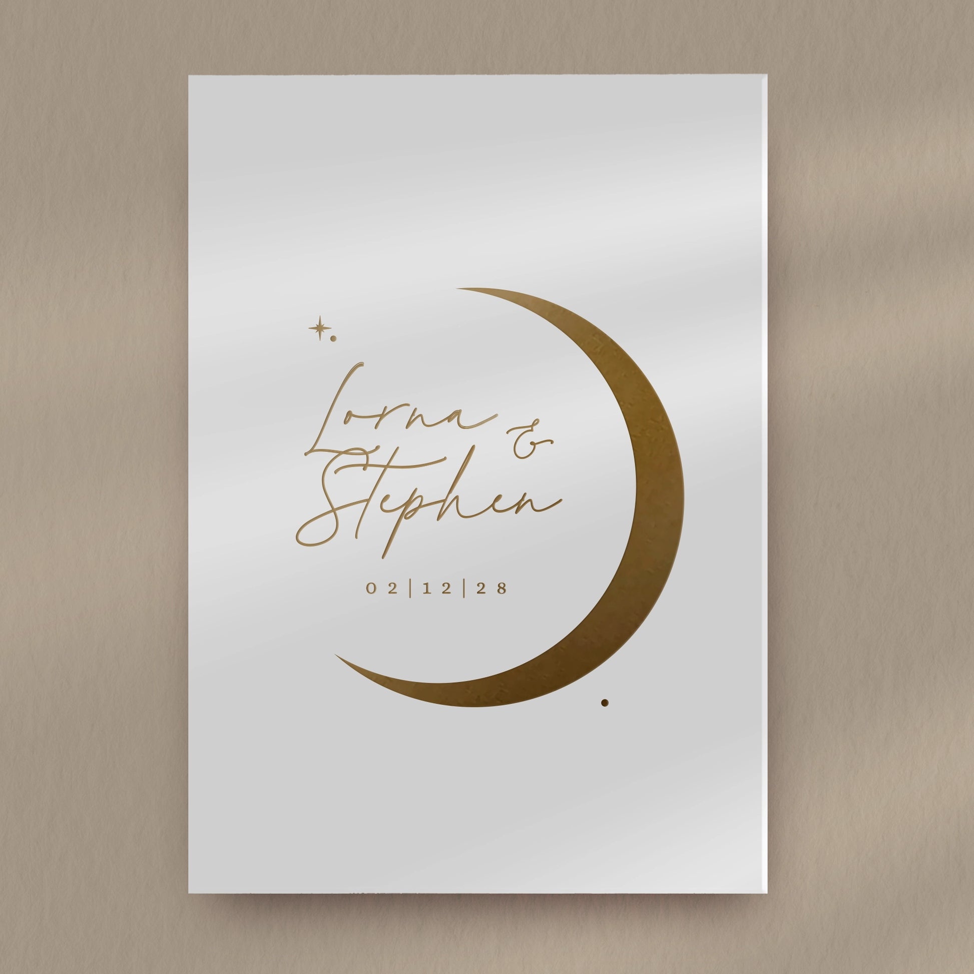Save The Date Sample  Ivy and Gold Wedding Stationery Lorna  
