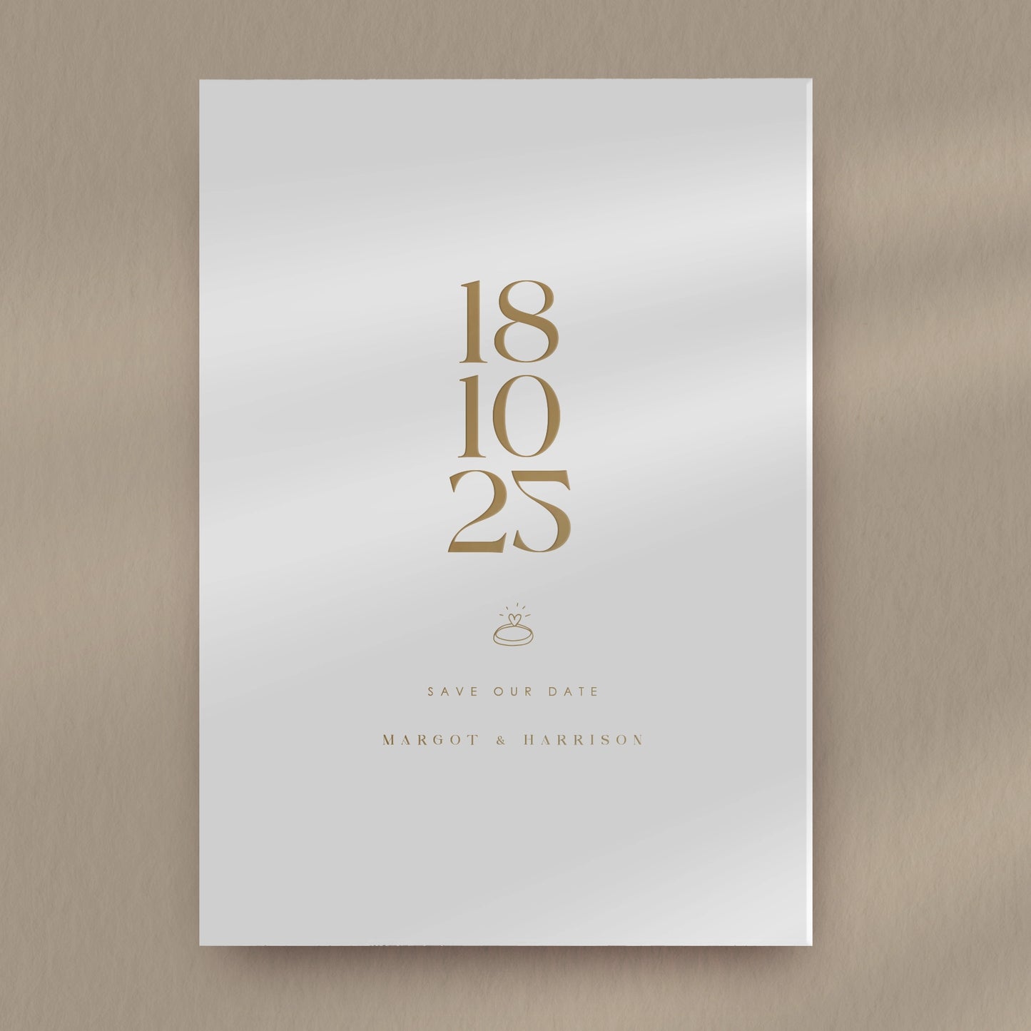 Save The Date Sample  Ivy and Gold Wedding Stationery Margot  