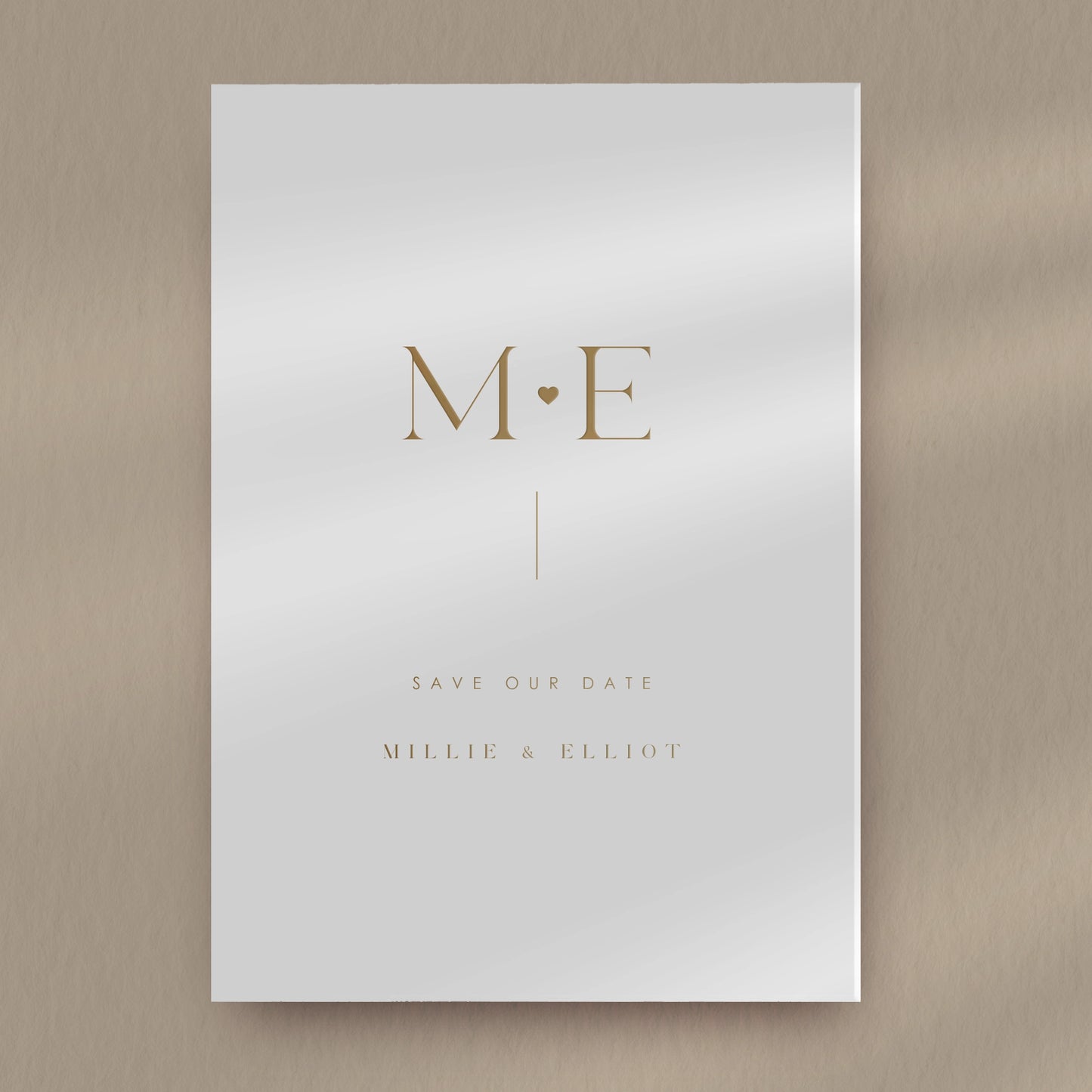 Save The Date Sample  Ivy and Gold Wedding Stationery Millie  