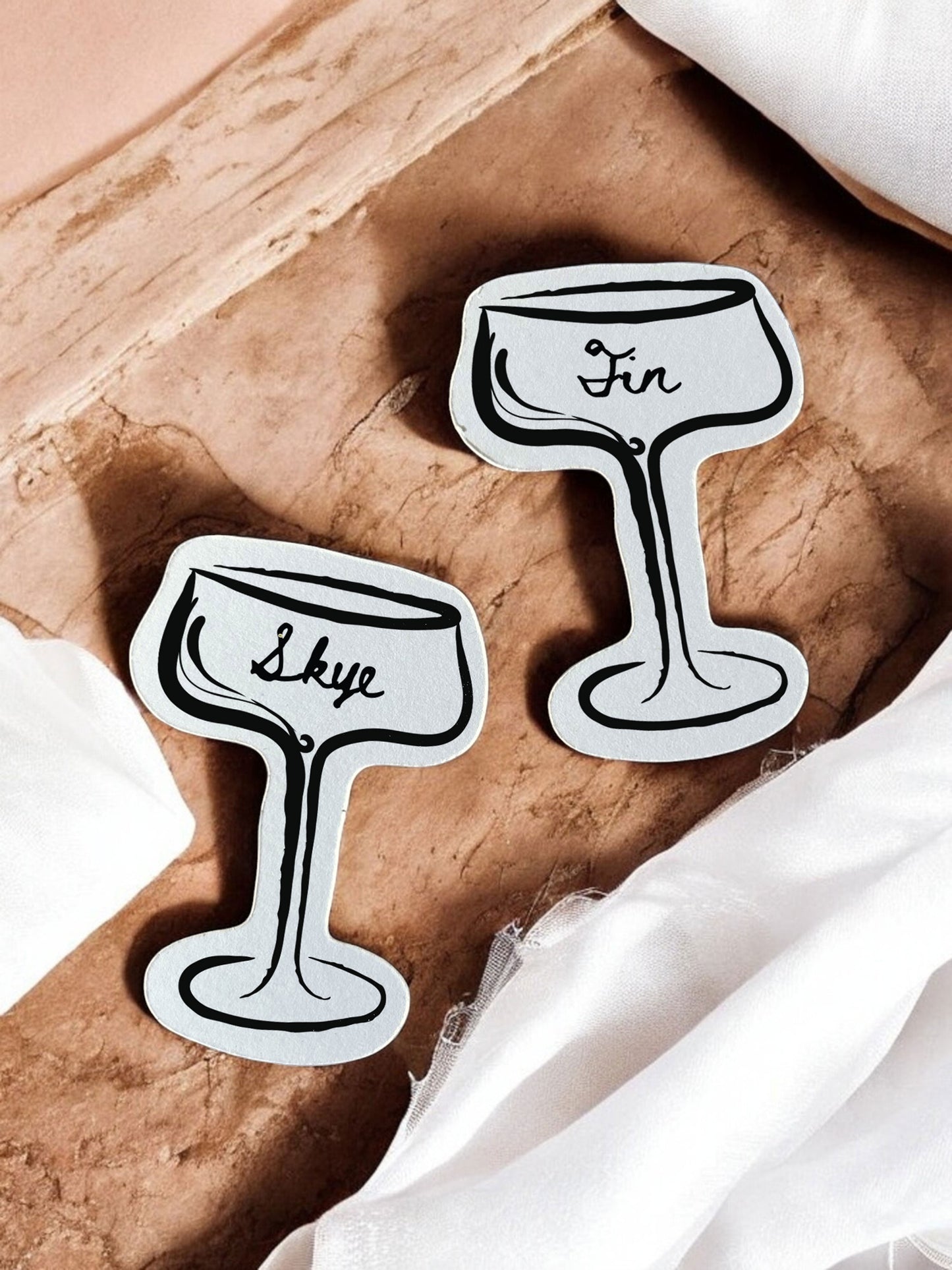 Skye | Champagne Place Card