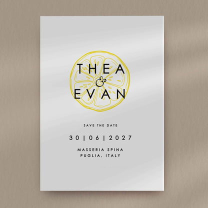 Save The Date Sample  Ivy and Gold Wedding Stationery Thea  