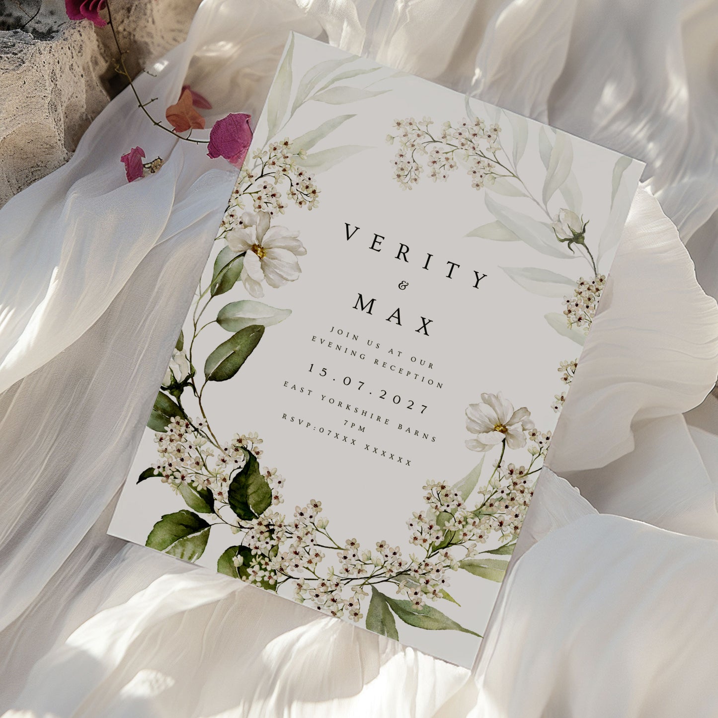 Verity Floral After Party Invitation - Elegant Bloom