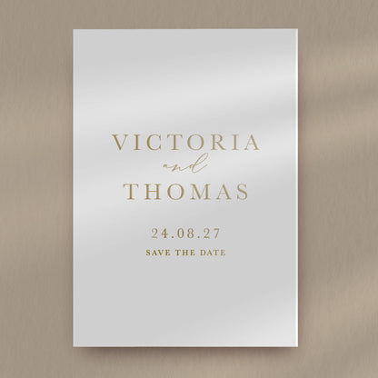 Save The Date Sample  Ivy and Gold Wedding Stationery Victoria  