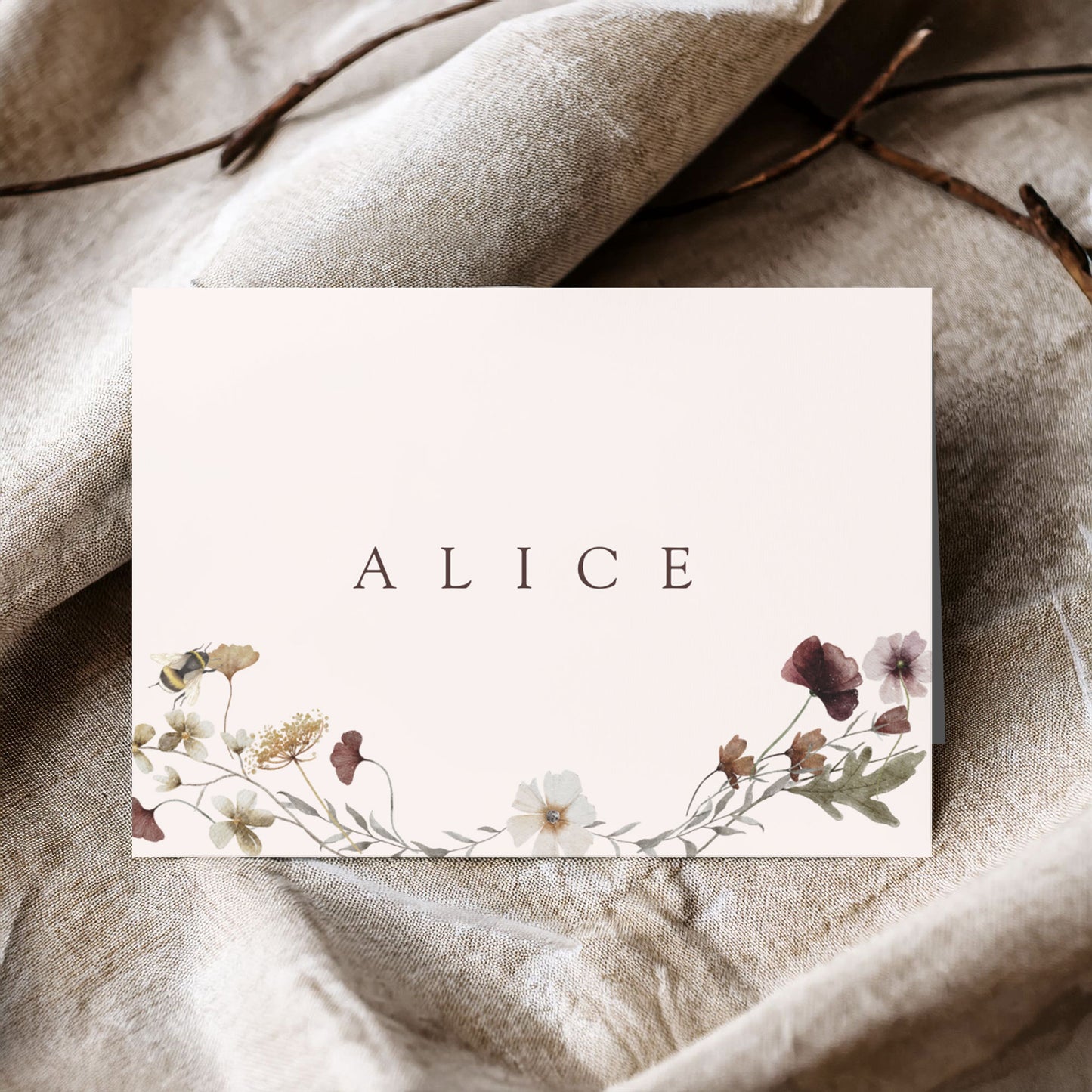 Alice English Garden Baby Shower Invitation & Digital Template Bundle