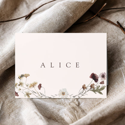 Alice English Garden Baby Shower Invitation & Digital Template Bundle