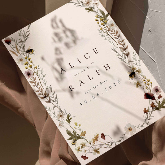 Alice Garden Wedding Save The Date