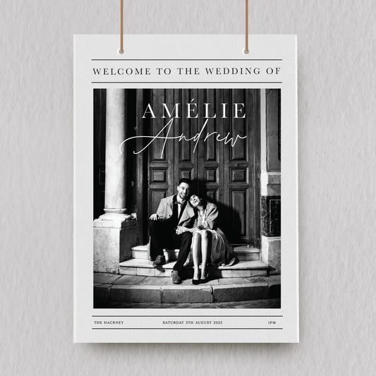 Amélie Welcome Sign
