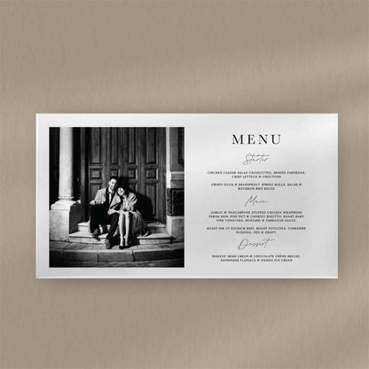 Amélie Menu - Ivy and Gold Wedding Stationery