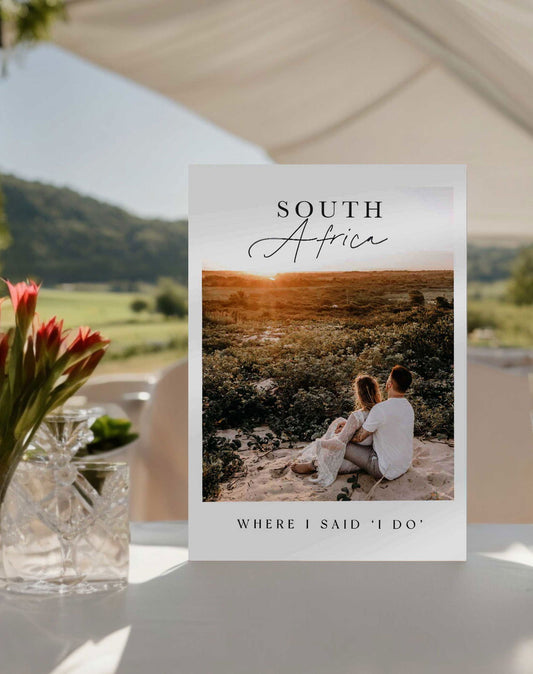 Amélie | Photo Table Number - Ivy and Gold Wedding Stationery