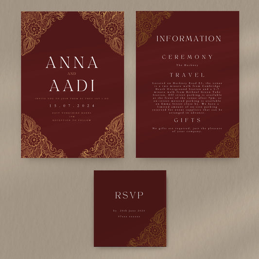 Anna Invitation Pack