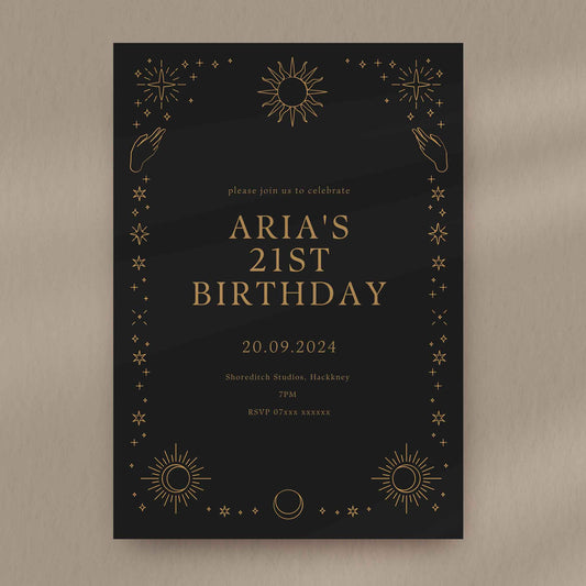 Aria Birthday Party Invitation