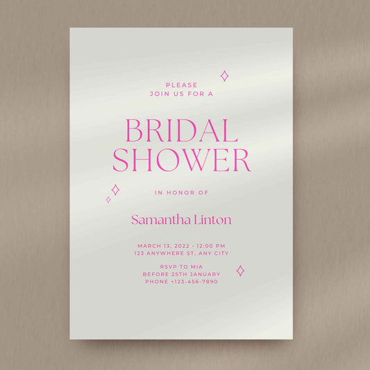 Boho Bridal Shower Invitation