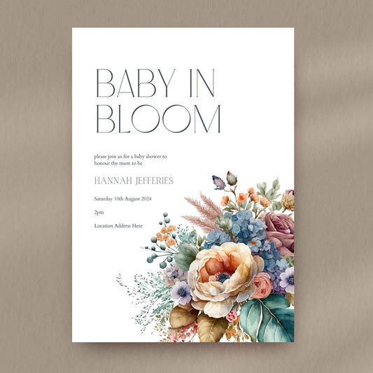 In Bloom Baby Shower Invitation