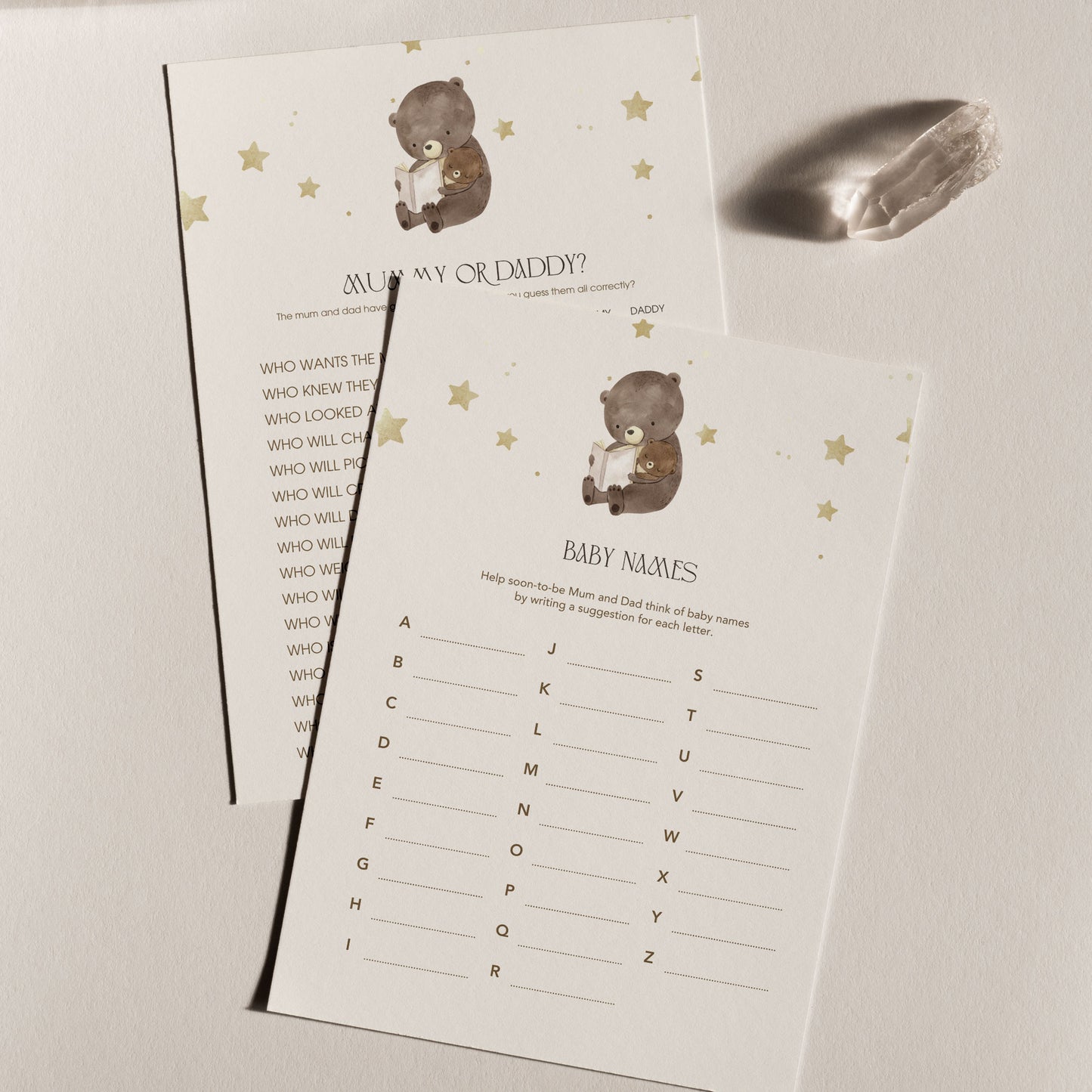 Bearly Wait Baby Shower Invitation & Digital Template Bundle