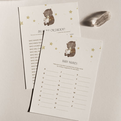 Bearly Wait Baby Shower Invitation & Digital Template Bundle