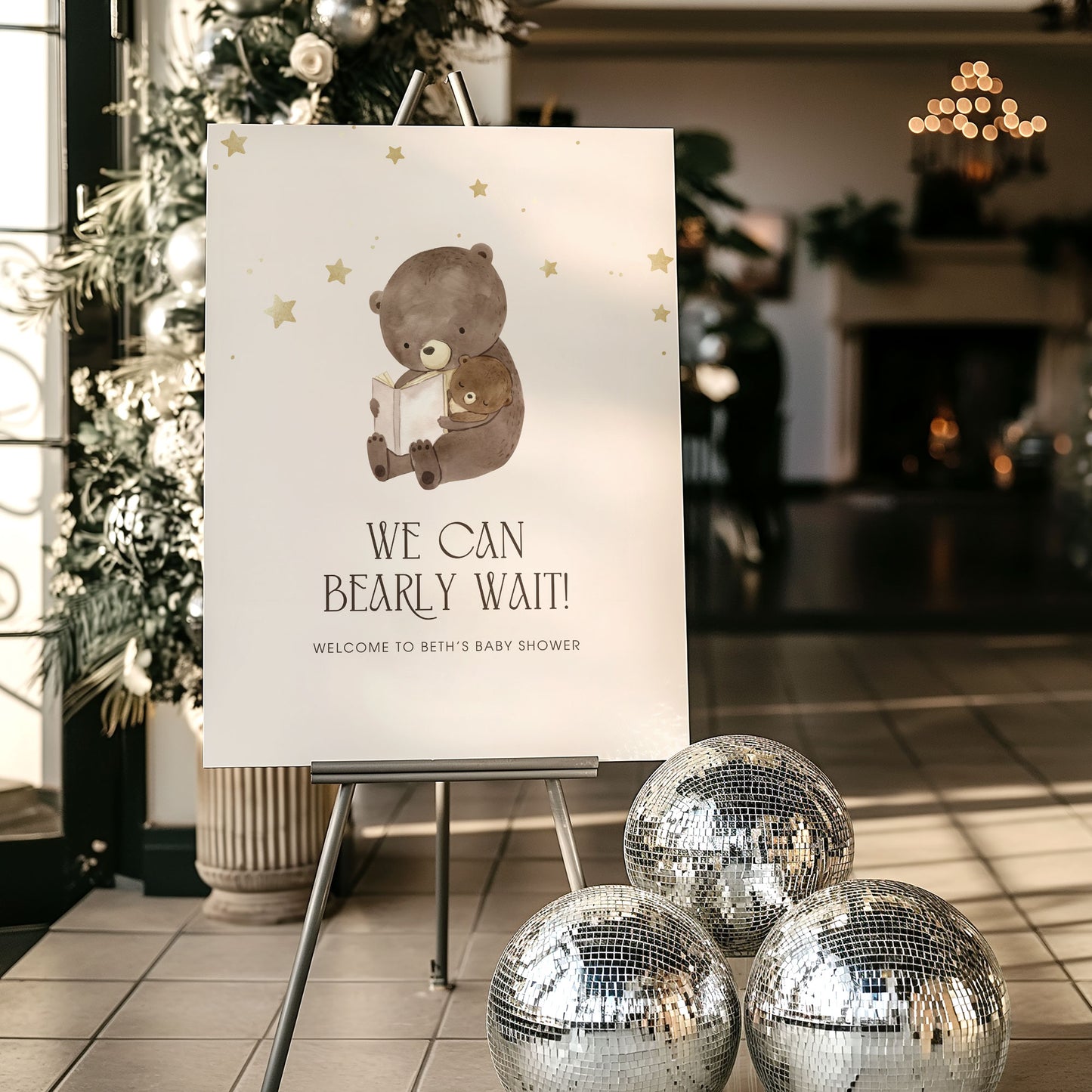 Bearly Wait Baby Shower Invitation & Digital Template Bundle