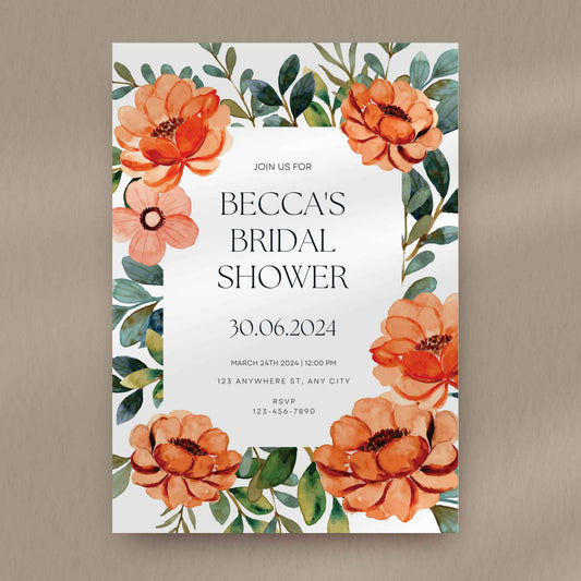 Becca Bridal Shower Invitation