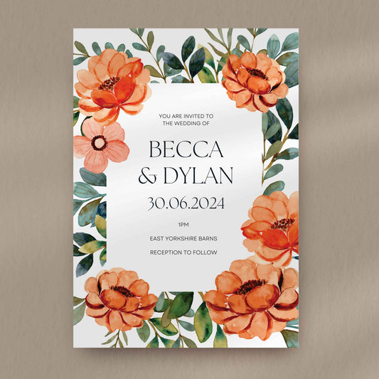 Becca Wedding Invitation
