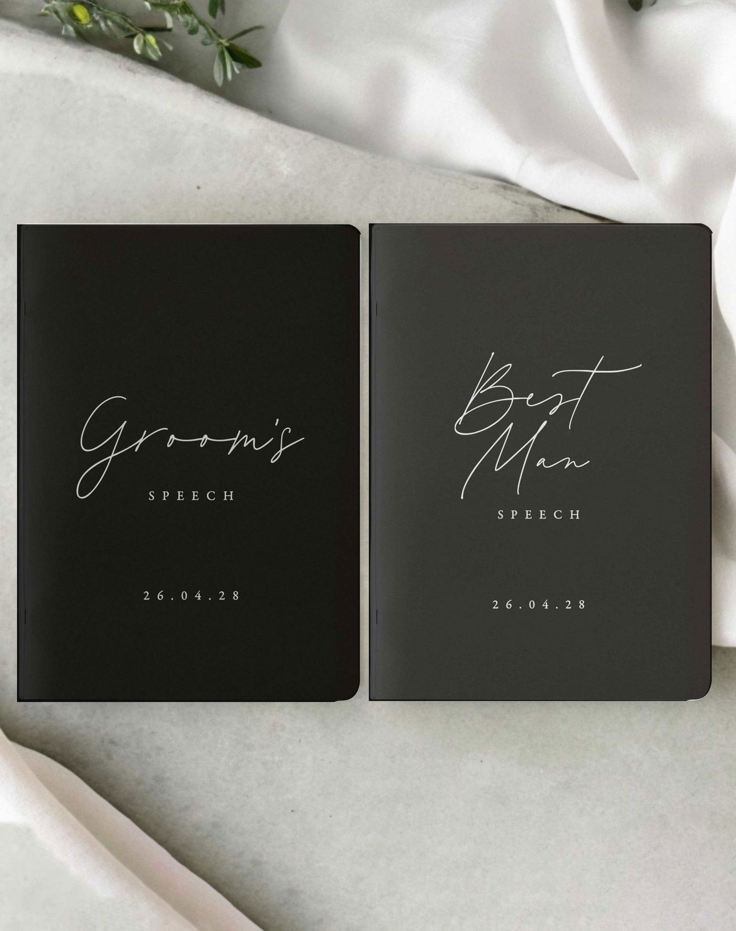 Groom / Best Man Speech Books - Ivy and Gold Wedding Stationery