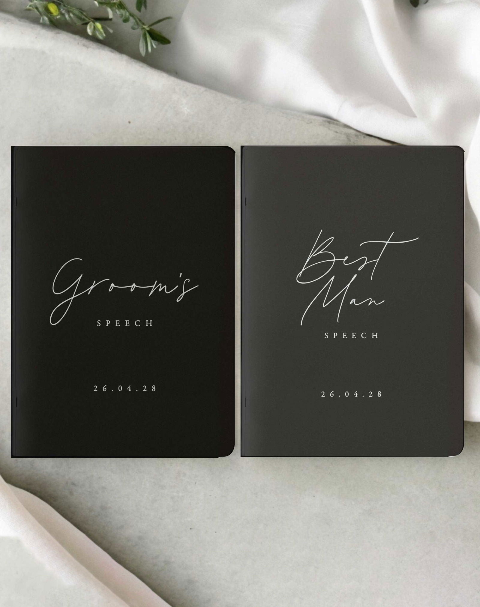 Groom / Best Man Speech Books - Ivy and Gold Wedding Stationery