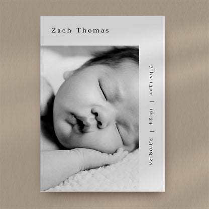 Birth Announcement Sample - Ivy and Gold Wedding Stationery