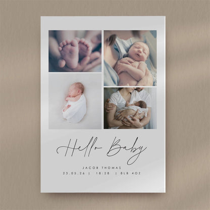 Birth Announcement Sample - Ivy and Gold Wedding Stationery