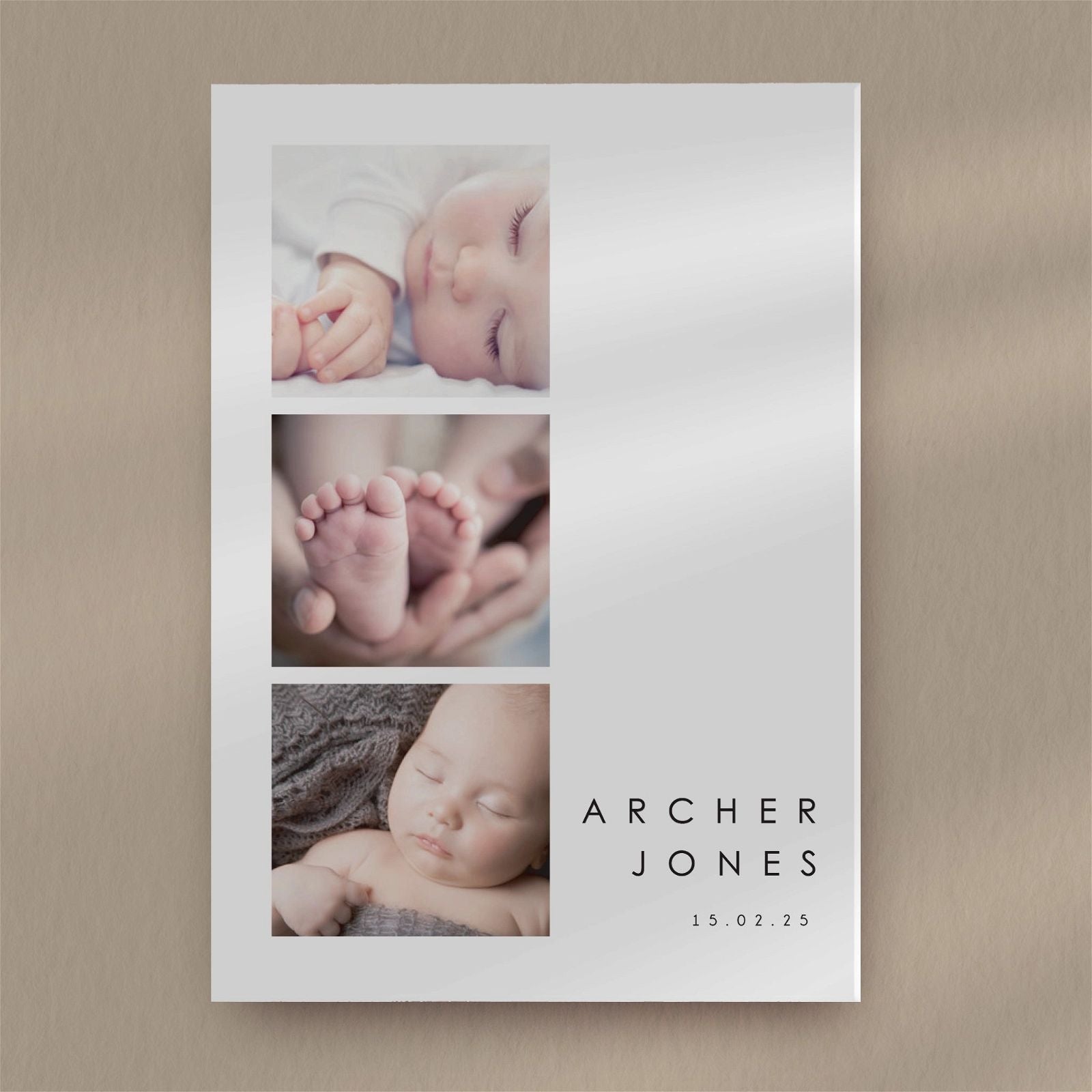 Birth Announcement Sample - Ivy and Gold Wedding Stationery