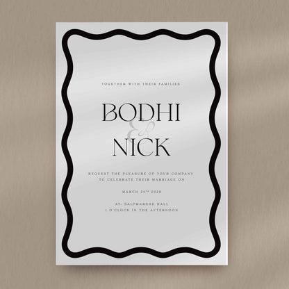Day Invitation Sample  Ivy and Gold Wedding Stationery Bodhi  