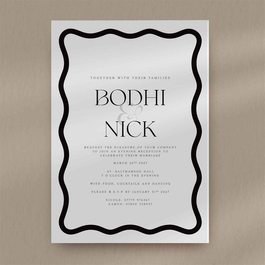 Bodhi Evening Invitation - Ivy and Gold Wedding Stationery