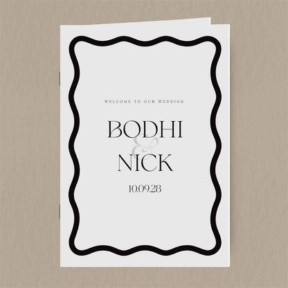 Bodhi Order Of Service - Ivy and Gold Wedding Stationery
