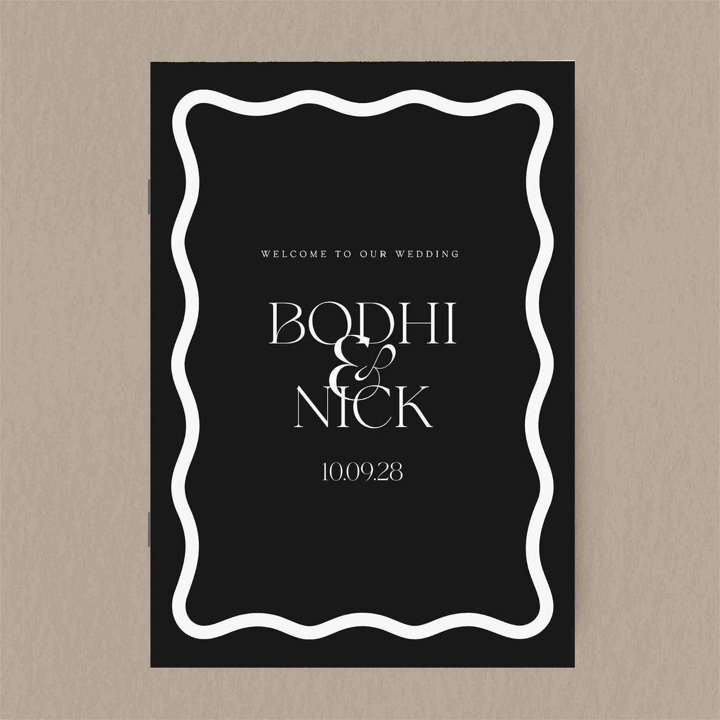 Bodhi Order Of Service - Ivy and Gold Wedding Stationery
