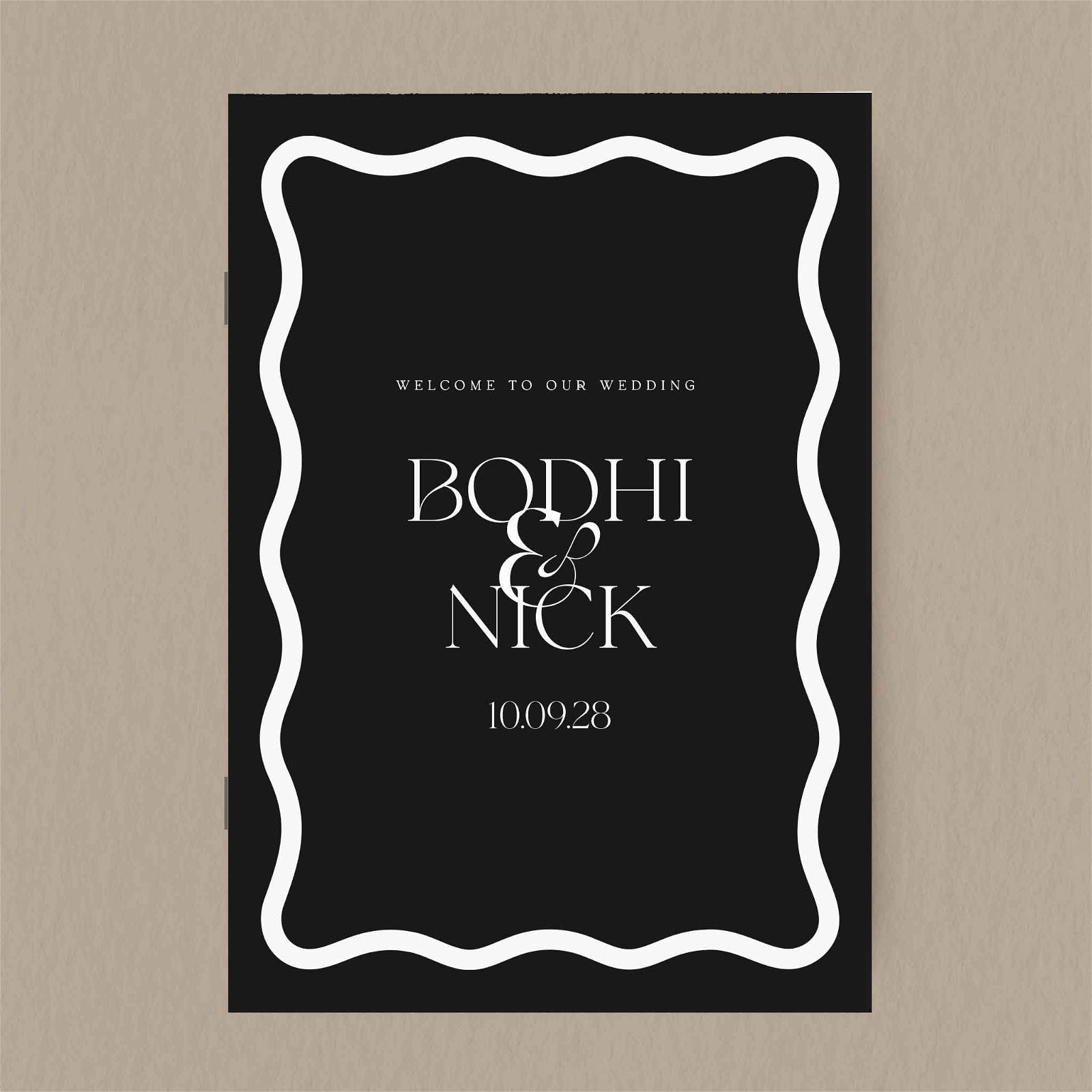 Bodhi Order Of Service - Ivy and Gold Wedding Stationery