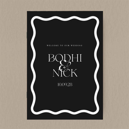 Bodhi Order Of Service - Ivy and Gold Wedding Stationery