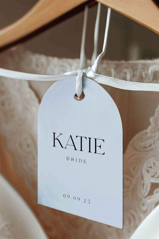 Bridal Party Dress Hanger Tags - Ivy and Gold Wedding Stationery